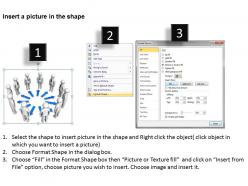 3d arrows connecting people in communication network ppt graphics icons