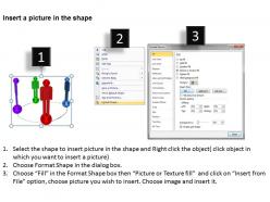 3d colorful men human social network team work ppt graphic icon
