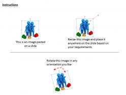 3d family with traveling bags ppt graphics icons powerpoint