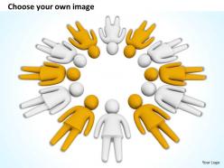 3d human circle red white ppt graphics icons powerpoint