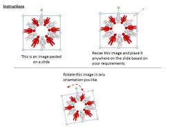 3d human circle red white ppt graphics icons powerpoint
