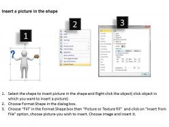 3d illustration of brain and question mark ppt graphics icons