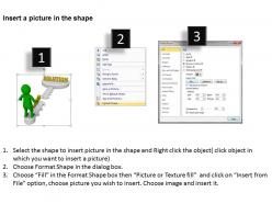 3d illustration of conceptual puzzle path with solution ppt graphics icons powerpoint