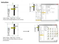 3d illustration of confused man ppt graphics icons powerpoint