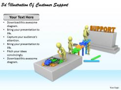 3d illustration of customer support ppt graphics icons powerpoint