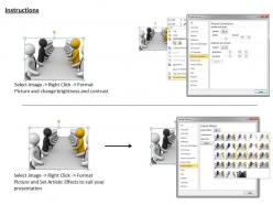 3d illustration of formal teams debate ppt graphics icons powerpoint