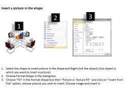 3d illustration of meeting on white background ppt graphics icons