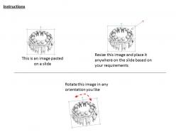 3d illustration of unity and cooperation ppt graphics icons powerpoint
