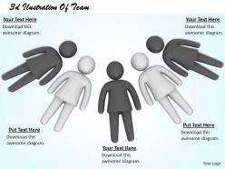 3d ilustration of team ppt graphics icons powerpoint