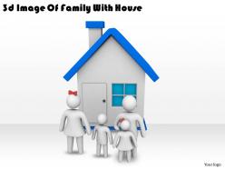 3d image of family with house ppt graphics icons powerpoint