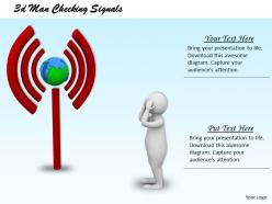 3d man checking signals ppt graphics icons powerpoint