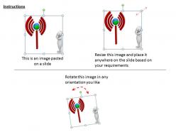 3d man checking signals ppt graphics icons powerpoint