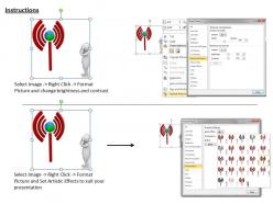 3d man checking signals ppt graphics icons powerpoint