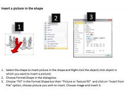 3d man competing in a race with arrows ppt graphics icons powerpoint