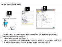 3d man holding blue jigsaw puzzle completion success ppt graphics icons