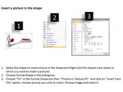 3d man on puzzle path to target ppt graphics icons powerpoint