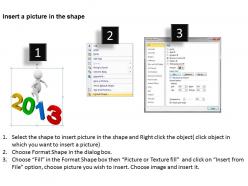 3d man running on 2013 ppt graphics icons powerpoint