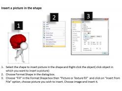 3d man with brain at the backbone ppt graphics icons powerpoint