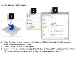 3d man with laptop sitting on puzzle business solution ppt graphics icons
