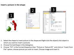 3d man with magnifying glass global search ppt graphics icons