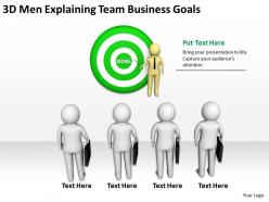 3d men explaining team business goals ppt graphics icons powerpoint