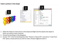 3d men holding hands business teamwork ppt graphics icons