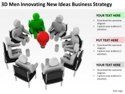 3d men innovating new ideas business strategy ppt graphics icons powerpoint