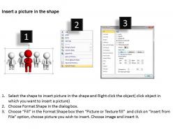 3d men leader standing infront of team ppt graphics icons powerpoint