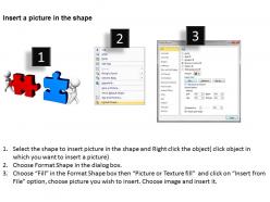 3d men putting 2 jigsaw puzzles together strategy ppt graphics icons