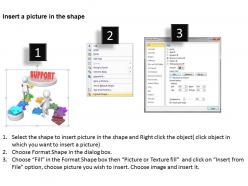 3d men puzzle support structure ppt graphics icons powerpoint
