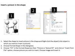 3d men shaking hands represents a deal ppt graphics icons powerpoint