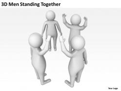 3d men standing together ppt graphics icons powerpoint