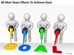 3d men team efforts to achieve goal ppt graphics icons powerpoint