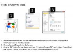 3d men with colorful puzzle pieces jigsaw interlocking solution ppt graphic icon