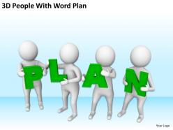 3d people with word plan ppt graphics icons powerpoint