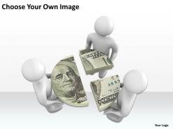 3d puppets installing the diagram finance ppt graphics icons powerpoint