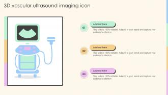 3d Vascular Ultrasound Imaging Icon Ppt Template