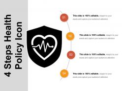 4 steps health policy icons