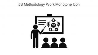 5S Methodology Work Monotone Icon In Powerpoint Pptx Png And Editable Eps Format