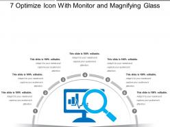 7 optimize icon with monitor and magnifying glass