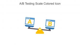 AB Testing Scale Colored Icon In Powerpoint Pptx Png And Editable Eps Format
