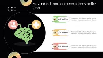 Advanced Medicare Neuroprosthetics Icon Ppt Slide