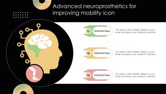 Advanced Neuroprosthetics For Improving Mobility Icon Ppt Presentation
