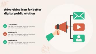 Advertising Icon For Better Digital Public Relation