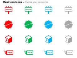 Advertising promotion product price ppt icons graphics