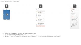 Agenda template design with vertical list of icons powerpoint slide