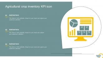 Agricultural Crop Inventory KPI Icon