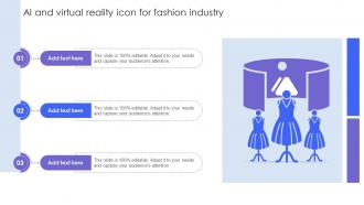 AI And Virtual Reality Icon For Fashion Industry
