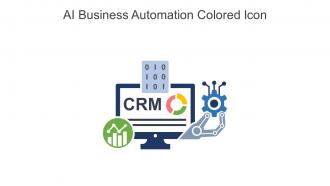 AI Business Automation Colored Icon In Powerpoint Pptx Png And Editable Eps Format