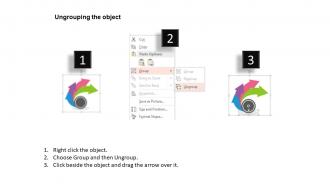 Ai circle with four arrows and icons flat powerpoint design